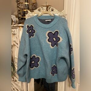 American Eagle Outfitters whoa So Soft Floral Crewneck Sweater NWOT XL